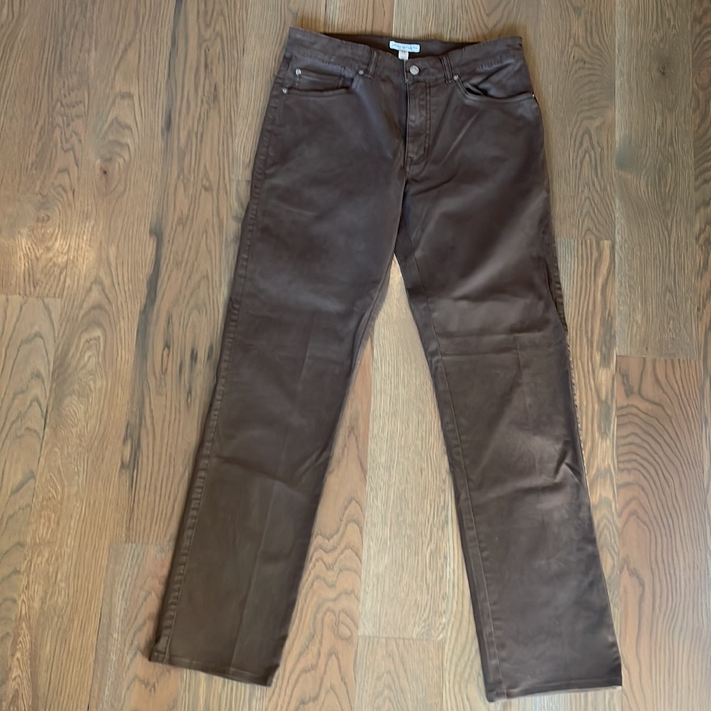 Mens Peter Millar 5 pocket pant Size 32 length 31 Never Worn chocolate brown